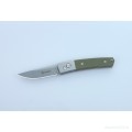 Нож складной "Ganzo" с клипсой, дл.клинка 80 мм, сталь 440C, цв. зелёный.