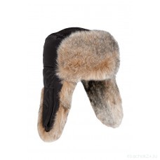 Шапка ушанка зимняя Евро Волк ткань Taslan (Размер 56-58 )